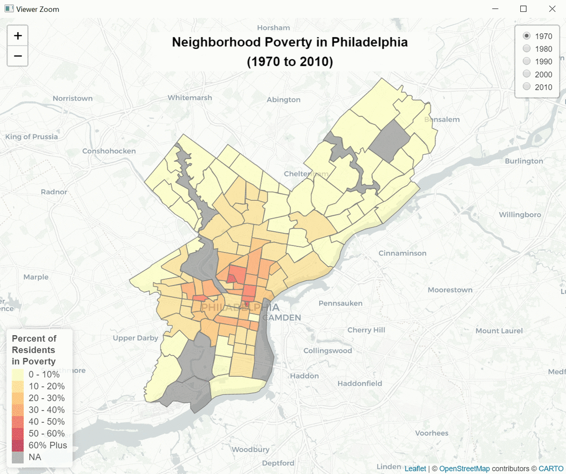 Neighborhood Poverty in Philadelphia 1970-2010